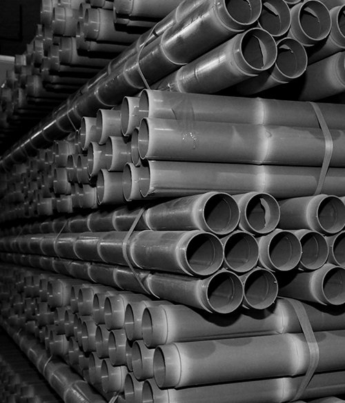 Artificial bamboo pole warehouse